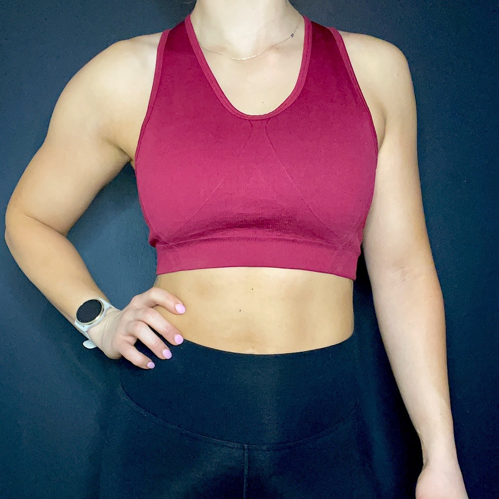 Red High Impact Medium Sports Bra